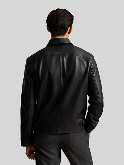 Polo Ralph Lauren Regular Fit Lederjacke aus echtem Leder Black 5