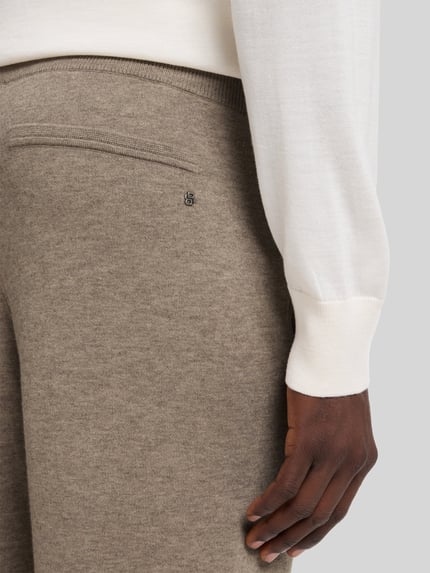 BOSS Regular Fit Jogginghose mit Logo-Detail Taupe 3