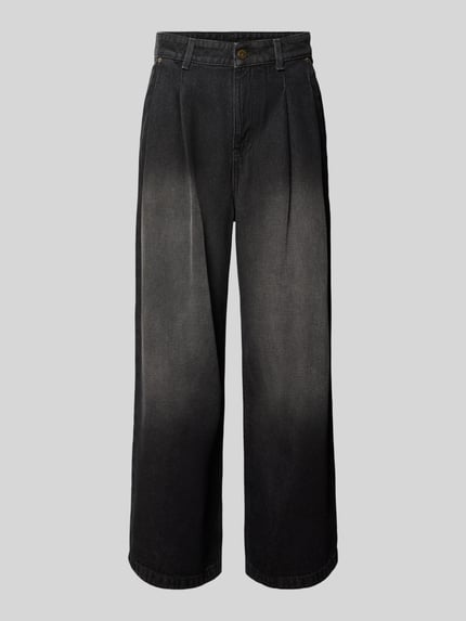 adidas Originals Regular Fit Jeans Wide Fit mit Label-Schriftzug Black 2