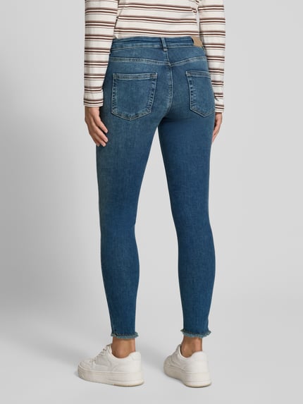 ONLY skinny fit jeans van katoenmix model 'BLUSH' Jeansblauw - 5