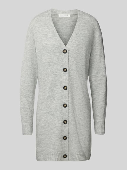 Christian Berg Woman Relaxed Fit Cardigan mit Woll-Anteil Mittelgrau Melange 2