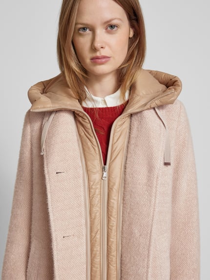 CINQUE Lange jas met reverskraag, model 'MIRCALE' Beige - 3