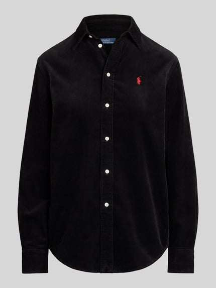 Polo Ralph Lauren Hemdbluse mit Logo-Stitching Black 2
