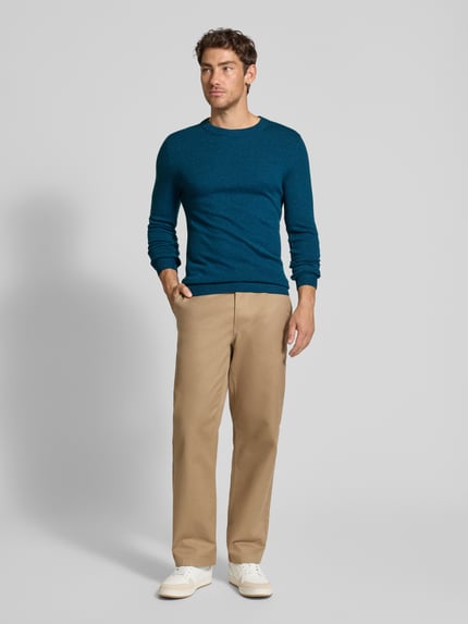 MCNEAL Gebreide pullover van wolmix met kasjmiermix Petrol gemêleerd - 1