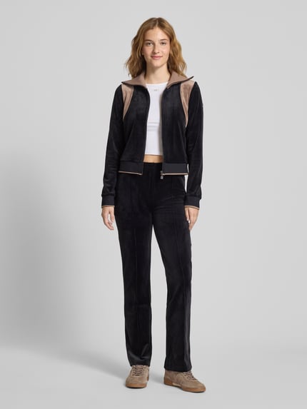 FILA Slim fit sweatjack met ritssluiting, model 'ADRIANO' Zwart - 1