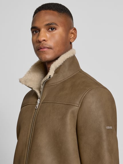 CINQUE Jacke in Leder-Optik Modell 'BARROW' Dunkelbraun 3