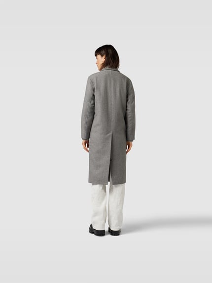 Filippa K Lange jas met platte kraag Donkergrijs - 5