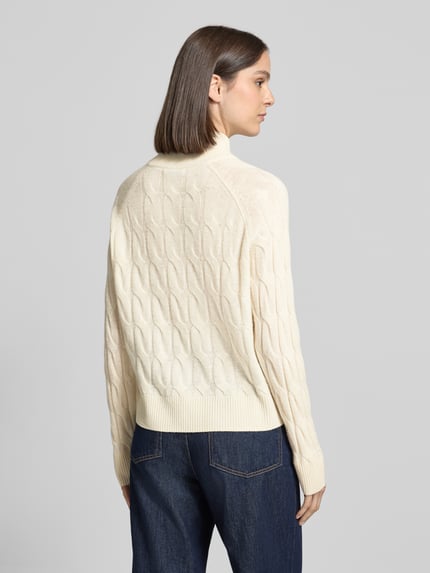 Tommy Hilfiger Pullover aus Wolle mit Knopfleiste Offwhite 5