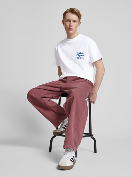 BLKVIS T-Shirt mit Label-Stitching Modell 'PRIMAVERA' Weiss 1