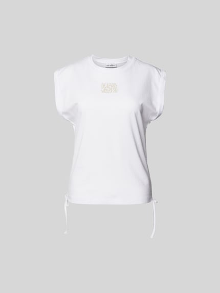 OH APRIL T-Shirt mit Label-Print Weiss 2