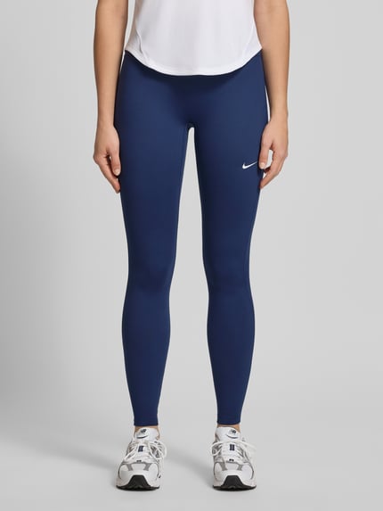 Nike Training Leggings mit Logo-Print Modell 'One' Dunkelblau 4