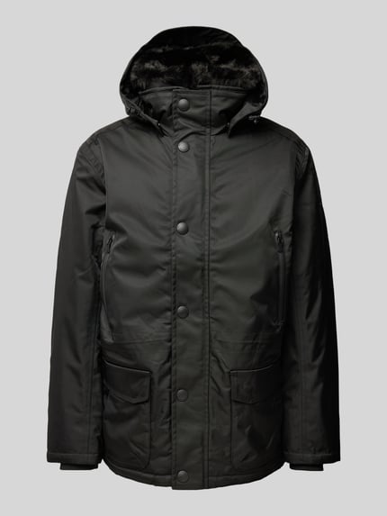 Wellensteyn Parka z kieszeniami z patką model „Halifax” Czarny 2