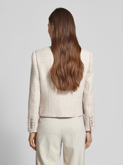 Emporio Armani Regular Fit Blazer mit Woll-Anteil Sand 5