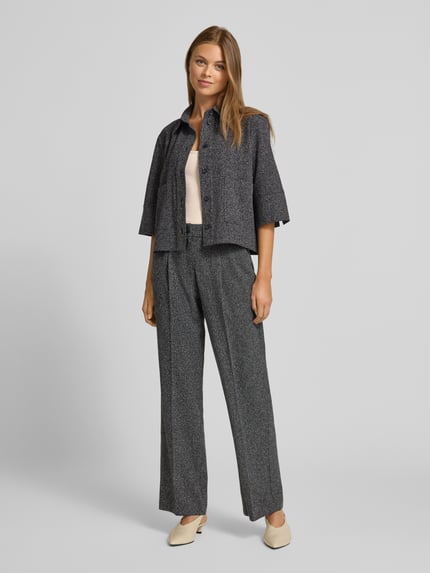 someday. Bluse mit Viskose-Anteil und Hemdblusenkragen Modell 'Zinami' Marine 1