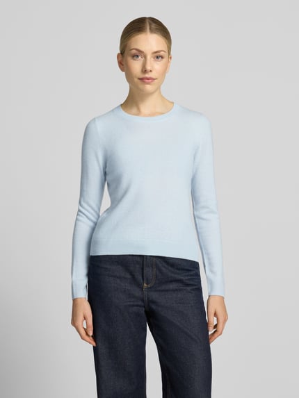 Christian Berg Woman Slim Fit Strickpullover aus reinem Kaschmir Hellblau 4