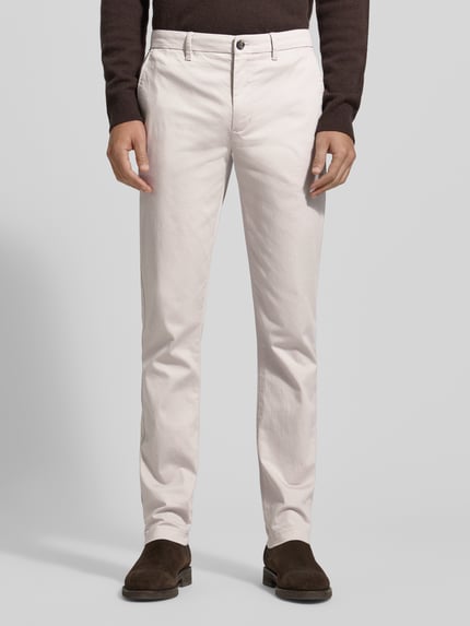 Tommy Hilfiger Slim Fit Chino aus Baumwoll-Mix Modell 'BLEECKER' Hellgrau 4