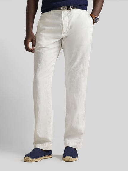 Polo Ralph Lauren Chino aus Leinen-Baumwoll-Mix Weiss 4