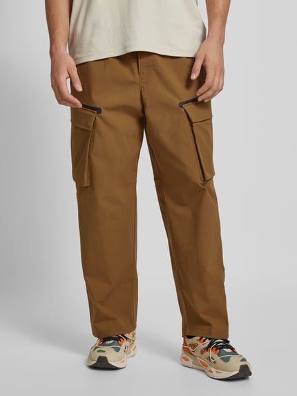 Under Armour Straight Leg Cargohose mit elastischem Bund Modell 'Unstoppable' Cognac 4