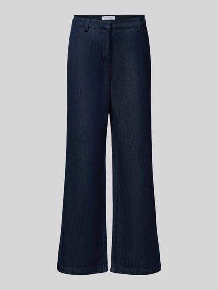 wide leg jeans met lyocell-aandeel Shop The Look MANNEQUINE