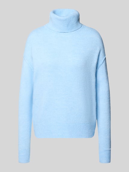 Christian Berg Woman Regular Fit Turtleneck mit Rollkragenstruktur Modell 'K-Fey 2' Bleu 1