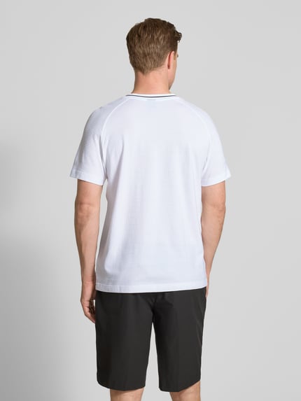 BOSS Green Regular Fit T-Shirt aus reiner Baumwoll Modell 'TEE RETRO TL' Weiss 5