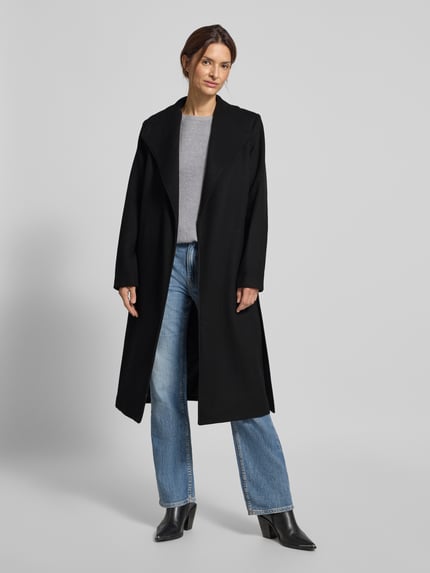 Selected Regular Fit Mantel aus Woll-Mix Modell 'ROSA' Black 1