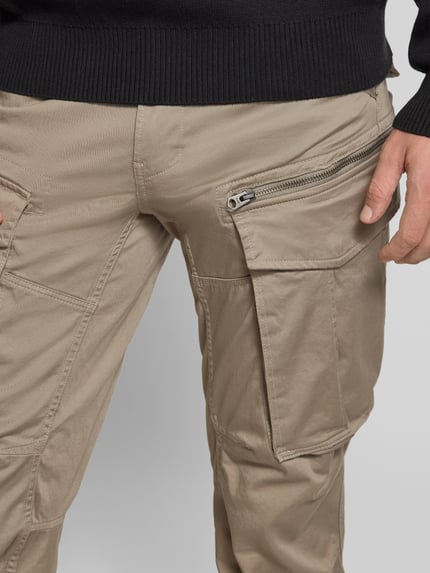 G-Star RAW Regular tapered fit cargobroek met ritszak Taupe - 3