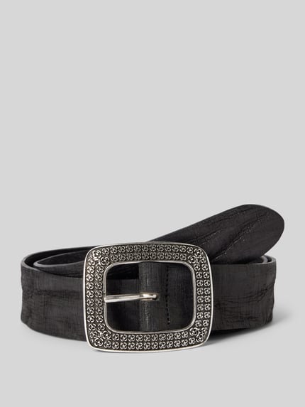 Vanzetti Gürtel aus Leder mit Dornschließe Black 1
