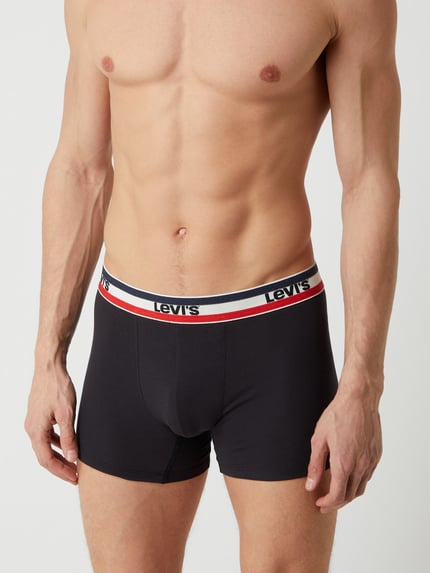 Levi's® Bokserki z domieszką stretchu w 3‑pakiecie Czarny 3