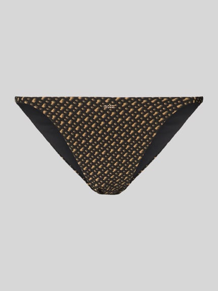 BOSS Bikinihose mit B-Monogram Modell 'BOSS PEARL' Mittelbraun 1