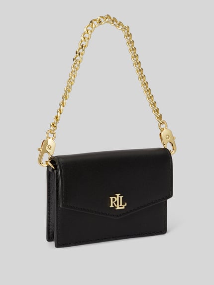 Lauren Ralph Lauren Portemonnee van echt leer met afneembare draagketting Zwart - 2