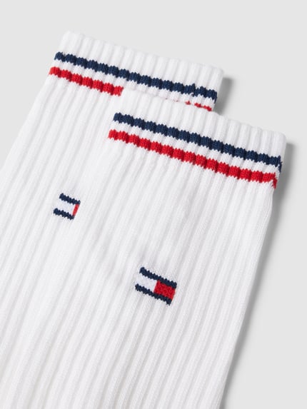 Tommy Hilfiger Socken mit Kontraststreifen im 2er-Pack Weiss 2