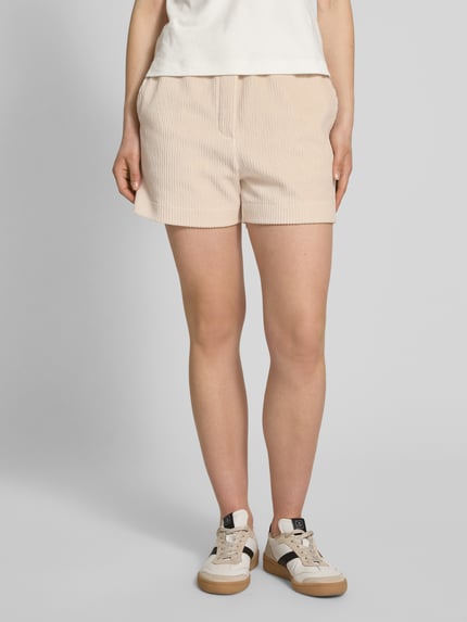 Jake*s Studio Woman Regular Fit Cordshorts mit elastischem Bund Beige 4
