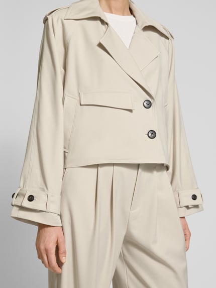 Gestuz Trenchcoat met viscose Model 'edina' Beige - 3