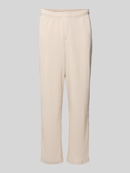 JACK & JONES Straight leg stoffen broek met plissévouwen, model 'KARL INTERLUDE' Offwhite - 2