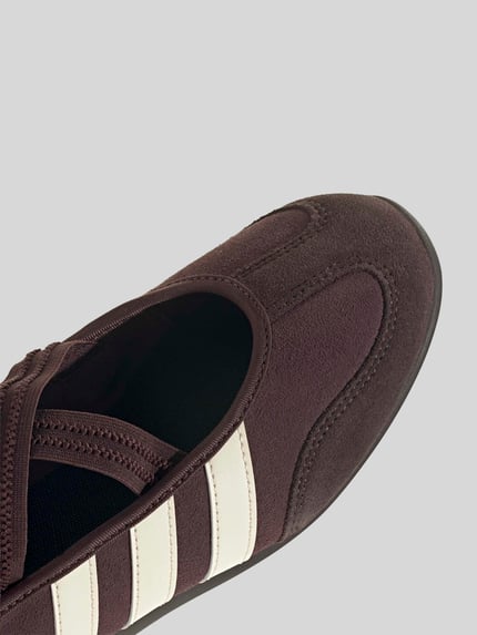 adidas Sportswear Sneakers van echt rundleer suède model 'BARREDA' Donkerbruin - 4