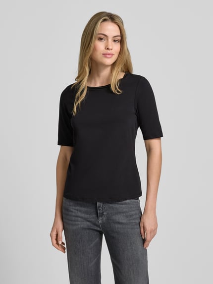 s.Oliver BLACK LABEL Regular Fit T-Shirt aus Baumwoll-Mix Black 4