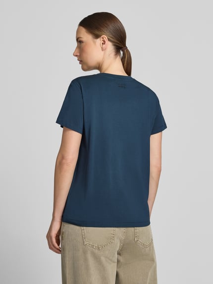 MOS MOSH Regular Fit T-Shirt mit Label-Emblem Modell 'Dala' Marine 5