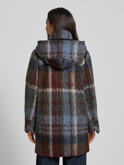 Amber & June Regular Fit Dufflecoat mit Kapuze Blau 5