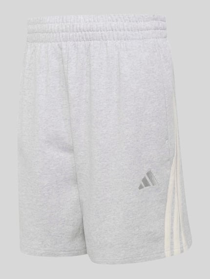 adidas Sportswear Relaxed Fit Sweatshorts aus reiner Baumwolle Hellgrau 2