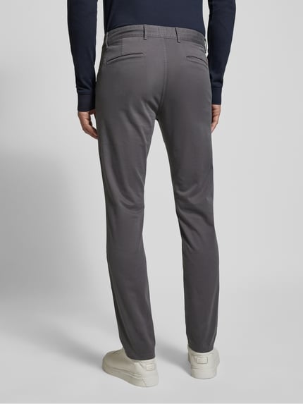 BOSS Orange Chinosy o kroju slim fit z wpuszczanymi kieszeniami w stylu francuskim Średnioszary 5