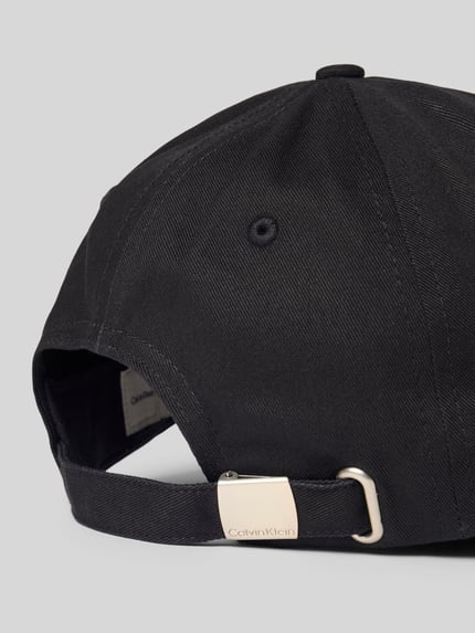CK Calvin Klein Base Cap mit Logo-Stitching Modell 'Baseball' BLACK 3