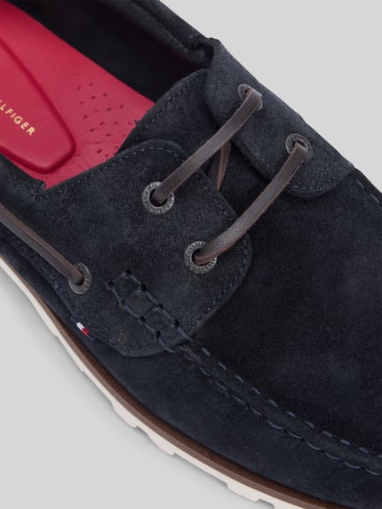 Tommy Hilfiger Loafersy z naturalnej skóry Ciemnoniebieski 4