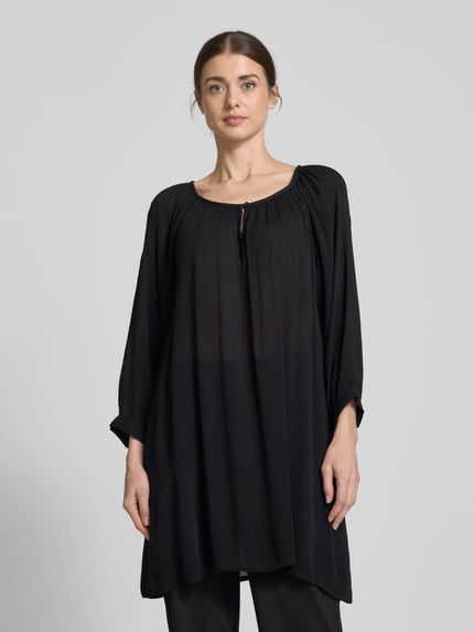 Kaffe Relaxed Fit Tunika mit Schlüsselloch-Ausschnitt Modell 'KAAMBER' Black 4