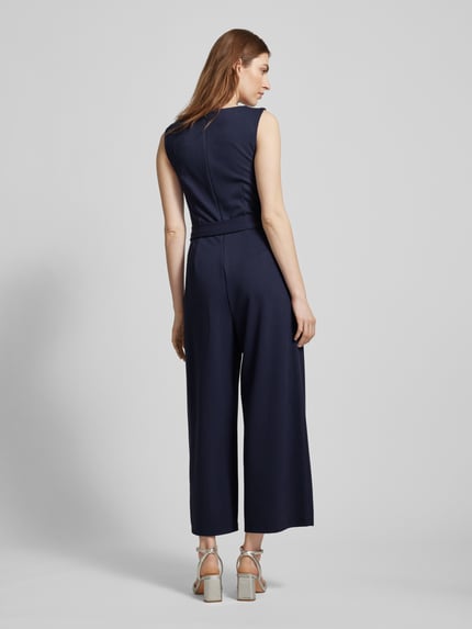 Jake*s Collection Jumpsuit mit Taillengürtel Marine 5