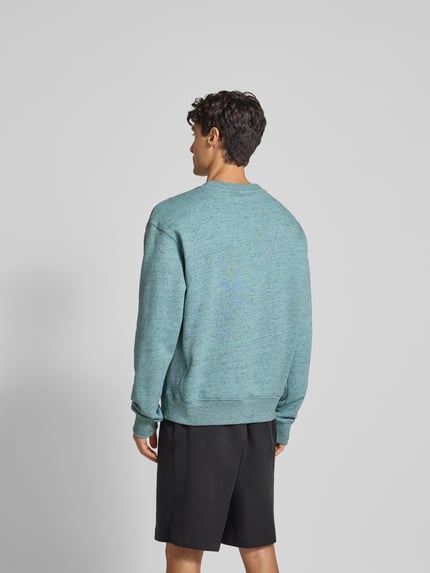 Kenzo Sweatshirt met logostitching Turquoise - 5