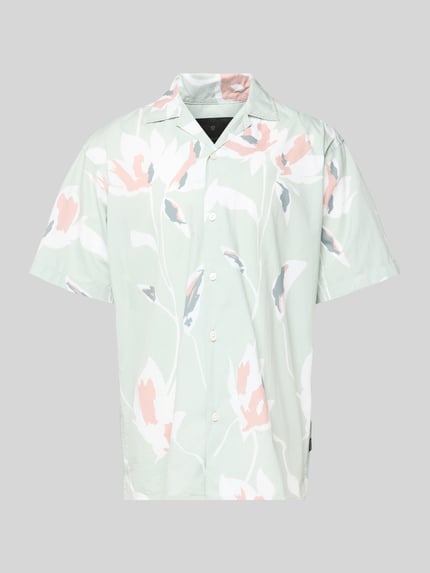 JACK & JONES Premium Regular Fit Freizeithemd mit Resortkragen Modell 'PALERMO' Lind 2