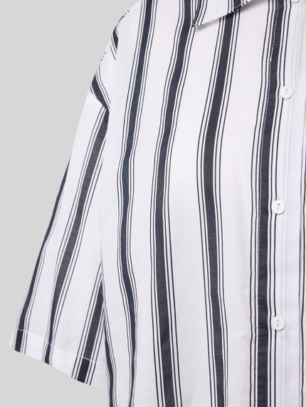 Christian Berg Woman Pyjamabovendeel met borstzak Wit - 2