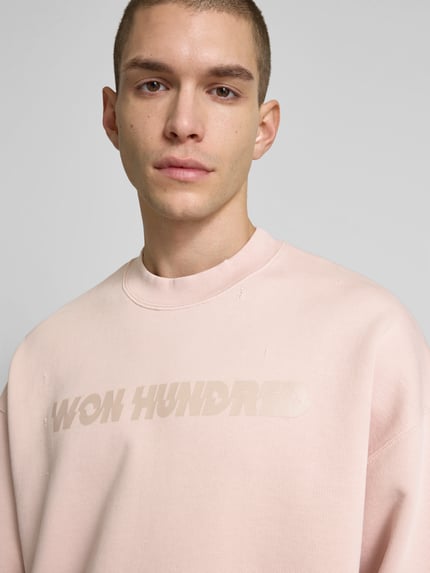 WON HUNDRED Bluza o kroju oversized z bawełny Różowy 3