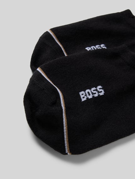 BOSS Sneakersokken met labeldetail in een set van 2 paar, model 'Iconic' Zwart - 2